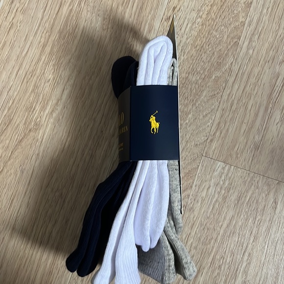 POLO RALPH LAUREN Men's Socks,  Classic Sport Crew 3 Pack - Picture 2 of 9
